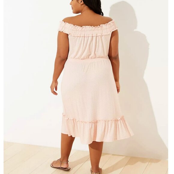 LOFT Plus LOFT Beach Off The Shoulder Dress - Picture 3 of 12